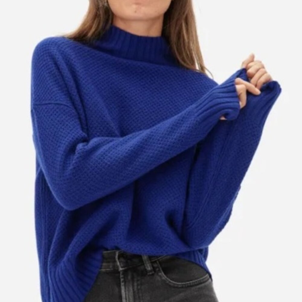 Everlane Stroopwafle Cashmere Turtleneck Sweater - Small